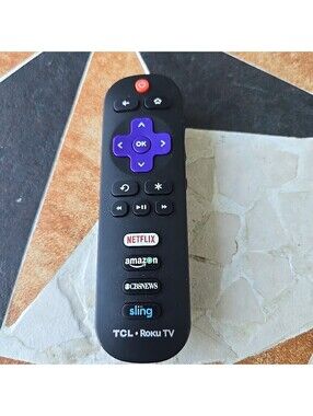 TCL / ROKU REMOTE CONTROL RC280 Black Netflix Amazon CBS News Sling